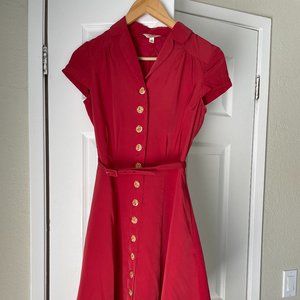 Myrtlewood of California - Vintage Style Red Dress - size XS